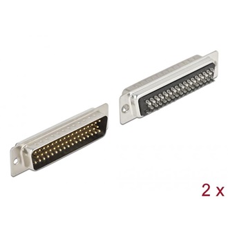 Delock D-Sub HD 50 tűs apa fém, forrasztható változat 2 db.