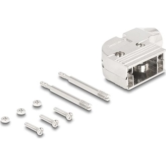 Delock D-Sub foglalat 9 tűs apához / anyához 90 -ban hajlított