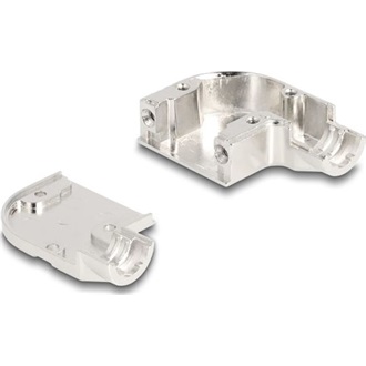 Delock D-Sub keret 9 tűs apához / anyához fém kerettel 90 -ban hajlítva