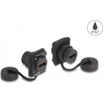 Delock D-típusú Modul HDMI-A anya   HDMI-A anya védő fedéllel IP67 por- és vízvédelem