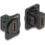 Delock HDMI F/F csatlakozó aljzat fekete D-Type