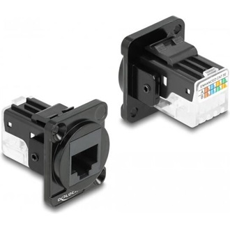 Delock D-típusú Modul RJ45 Cat.6A hüvely - LSA hüvely