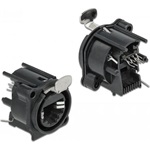 Delock D-típusú Modul RJ45 anya - forrasztott csatlakozás