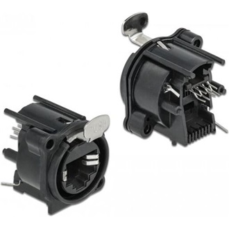 Delock D-típusú Modul RJ45 anya - forrasztott csatlakozás