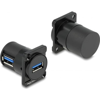 Delock D-típusú Modul USB 2.0 A-típusú anya - anya 90 fokban ívelt