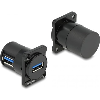 Delock D-típusú Modul USB 2.0 A-típusú anya - anya 90 fokban ívelt