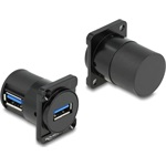 Delock D-típusú Modul USB 5 Gbps A-típusú hüvely - hüvely 90 fokban ívelt