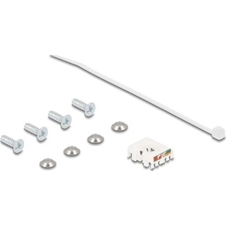 Delock D-típusú RJ45 beépített csatlakozó LSA kapcsolattal Cat.6A STP védősapkával IP66 por- és vízbiztos