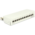 Delock Desktop Patch Panel 12 Port Cat.6A white
