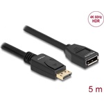 Delock DisplayPort 1.2 -> DisplayPort 1.2 M/F video kábel hosszabbító 3m fekete