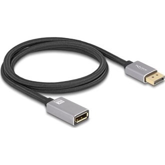 Delock DisplayPort 1.4 -> DisplayPort 1.4 M/F video kábel hosszabbító 1m szürke