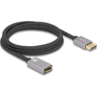 Delock DisplayPort 1.4 -> DisplayPort 1.4 M/F video kábel hosszabbító 2m szürke