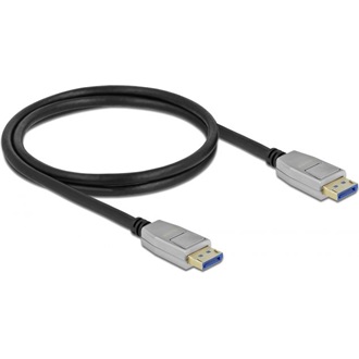 Delock Displayport 2.0 -> Displayport 2.0 M/M video kábel 1m fekete