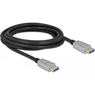 Delock Displayport 2.0 -> Displayport 2.0 M/M video kábel 3m fekete