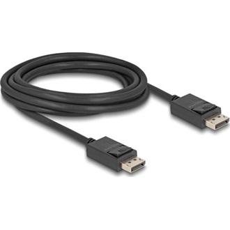 Delock DisplayPort 2.1 -> DisplayPort 2.1 M/M video kábel 3m fekete