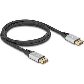 Delock DisplayPort 2.1 -> DisplayPort 2.1 M/M video kábel 1m fekete
