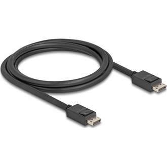 Delock DisplayPort 2.1 -> DisplayPort 2.1 M/M video kábel 1.8m fekete