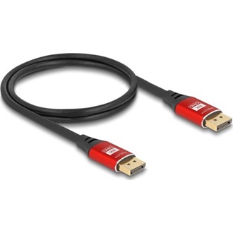 Delock DisplayPort 1.4 -> DisplayPort 1.4 M/M video kábel 1m piros