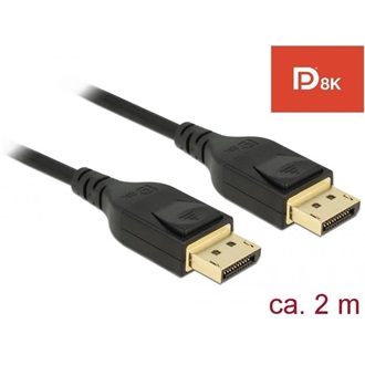 Delock DisplayPort 1.4 M/M video jelkábel 2m fekete
