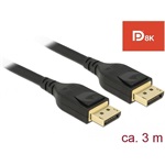 Delock DisplayPort 1.4 - DisplayPort 1.4 M/M video kábel 3m fekete