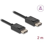 Delock DisplayPort kábel 8K 60 Hz 40 Gbps 2 m