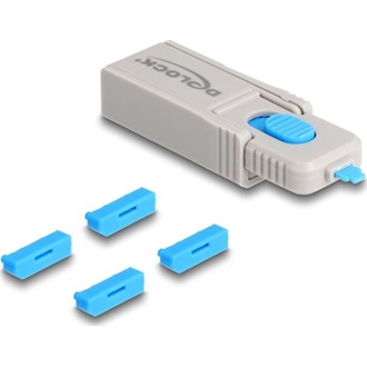 Delock DisplayPort port blokkoló szett DisplayPort anya portokhoz 4 db. + lezáró eszköz