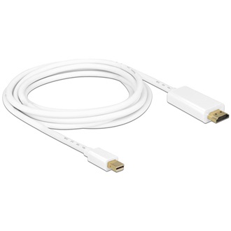 Delock Displayport mini -> HDMI M/M video jelkábel 2m fehér
