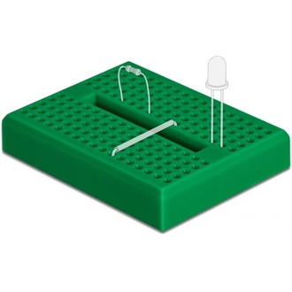 Delock Dugaszolós próbapanel 170 lyukkal zöld