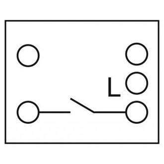 Delock Easy 45 Egyes kapcsoló egypólusú, egyirányú 45 x 45 mm, fehér