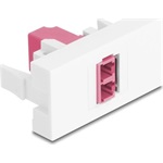 Delock Easy 45 Modul LC Duplex anya LC Duplex anya fehér / lila