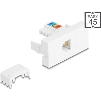 Delock Easy 45 Modul RJ12 jack  - LSA UTP fehér