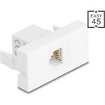 Delock Easy 45 Modul RJ12 jack - RJ12 jack UTP fehér