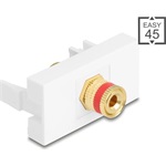 Delock Easy 45 Modul kötőoszlop a menetes anyához piros/fehér