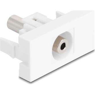 Delock Easy 45 Modul sztereo jack anya 3,5 mm 3 tűs - Sztereo jack anya 3,5 mm 3 tűs fehér