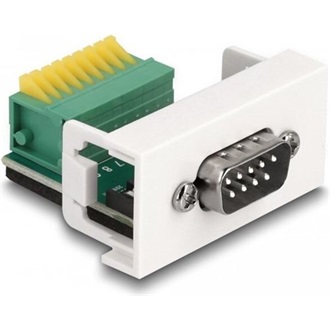 Delock Easy 45 Module D-Sub 9 tűs apa   9 tűs sorkapocs 22,5 x 45 mm