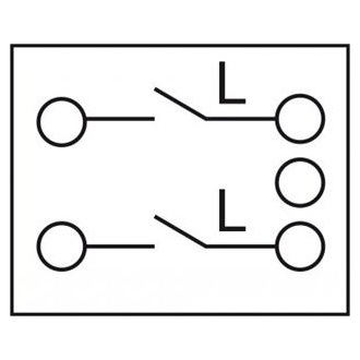 Delock Easy 45 egyes kapcsoló kétpóluső egyirányú 45 x 45 mm, fehér