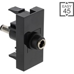 Delock Easy 45 modul DC 5.5 x 2.1 mm anya - DC 5.5 x 2.1 mm apa fekete