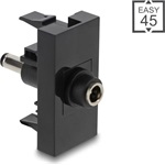 Delock Easy 45 modul DC 5.5 x 2.1 mm anya - DC 5.5 x 2.5 mm apa fekete