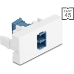 Delock Easy 45 modul LC Duplex anya LC Duplex anya lézeres védelmi flippel kék/fehér belsejében