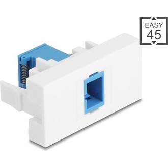 Delock Easy 45 modul SC Simplex anya SC Simplex anya lézeres védelemmel ellátott belső kék/fehér flippel