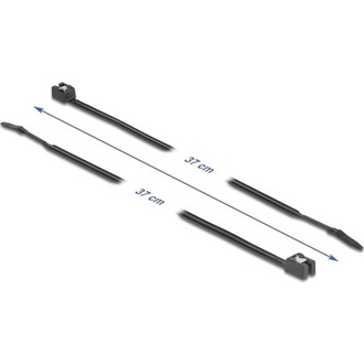 Delock Egyedileg vágható kábelkötegelő 370 x 4,8 mm (H x Sz), 50 db. Fekete