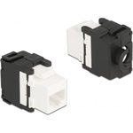 Delock Eszközmentes, 180 -os Keystone modul RJ45 anya - LSA Cat.6A