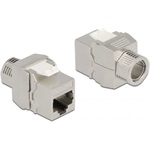 Delock Eszközmentes, borított Keystone modul RJ45 anya - LSA Cat.6A