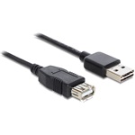 Delock Easy-USB A -> USB-A 2.0 M/F adatkábel hosszabbító 2m fekete