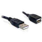Delock USB-A 2.0 - USB-A 2.0 M/F adatkábel 0.15m