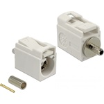 Delock FAKRA B 21 mm (rövid) anya a krimpeléshez