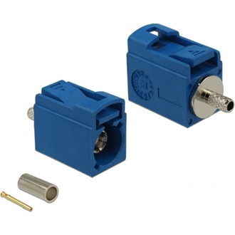 Delock FAKRA C 21 mm (rövid) anya a krimpeléshez