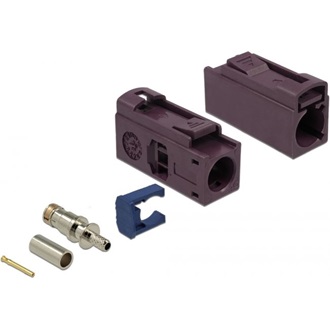 Delock FAKRA D 25 mm (hosszú) anya a krimpeléshez