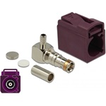 Delock FAKRA D anya 90° krimpeléshez