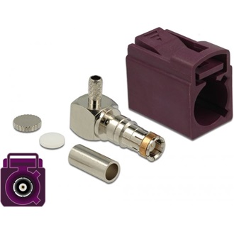 Delock FAKRA D anya 90° krimpeléshez